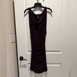 NEOT Ralph Lauren Plum Tea Length Dress Size 4!!